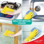 Spotzero By Milton Sponge Wipe, Pack of 5, Kitchen Cleaning Cellulose Sponge Wipes, Easy to Clean Multipurpose, Reusable, Super-Absorbed, Biodegradable & Multicolor - Image 4