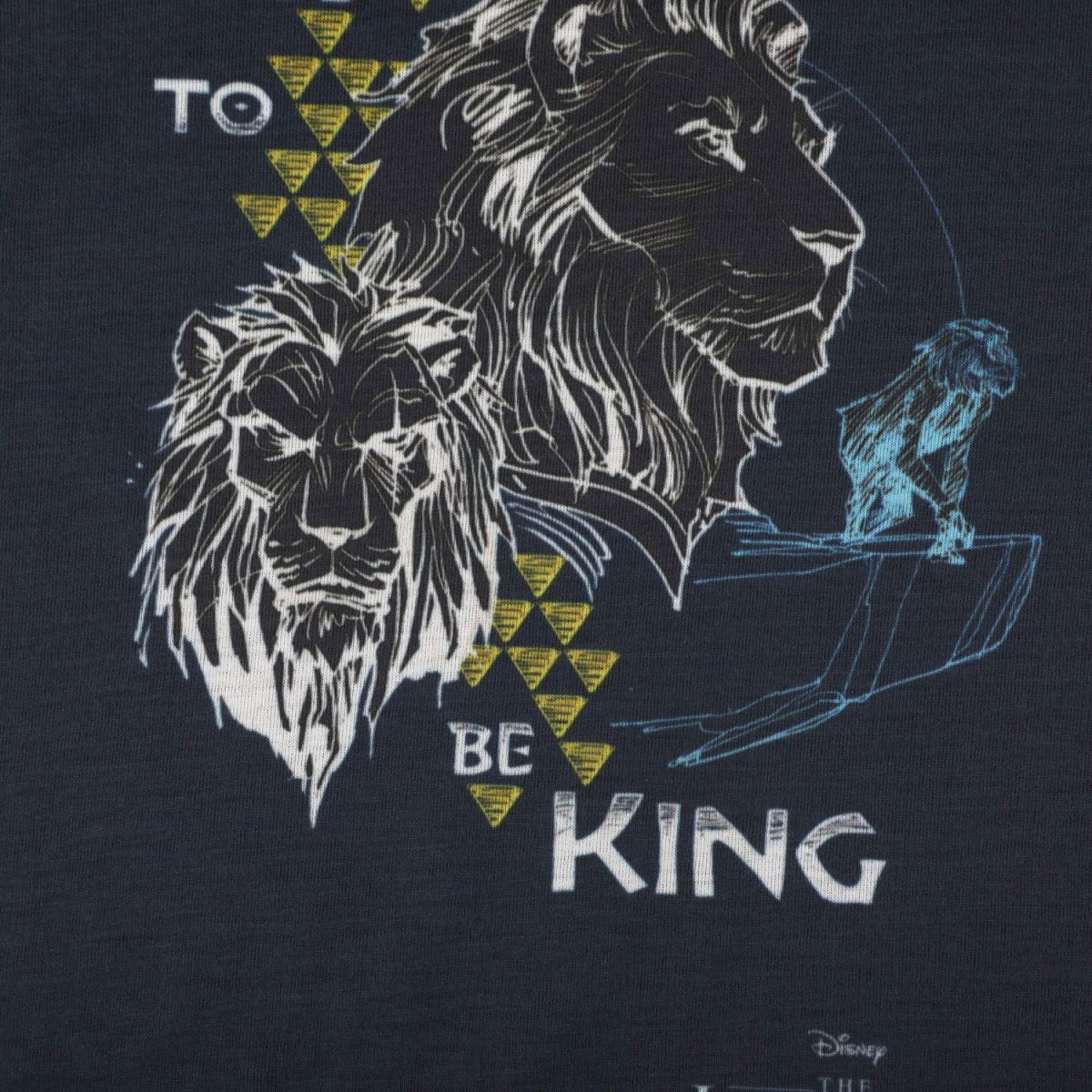 Lion King by Wear Your Mind Boy's Plain Regular fit T-Shirt (DLK0020.3_Navy 4-5 Years) - Image 3