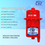 CSI INTERNATIONAL Instant Water Geyser, 1 L Portable Water Heater, Made Of First Class Abs Plastic 3Kw, Auto Cut Off Feature (Red) - Image 6