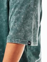 Bewakoof Men's Self Design Oversized Fit Half Sleeve Round Neck Pure Cotton Plus Size Acid Wash T-Shirt - Image 7