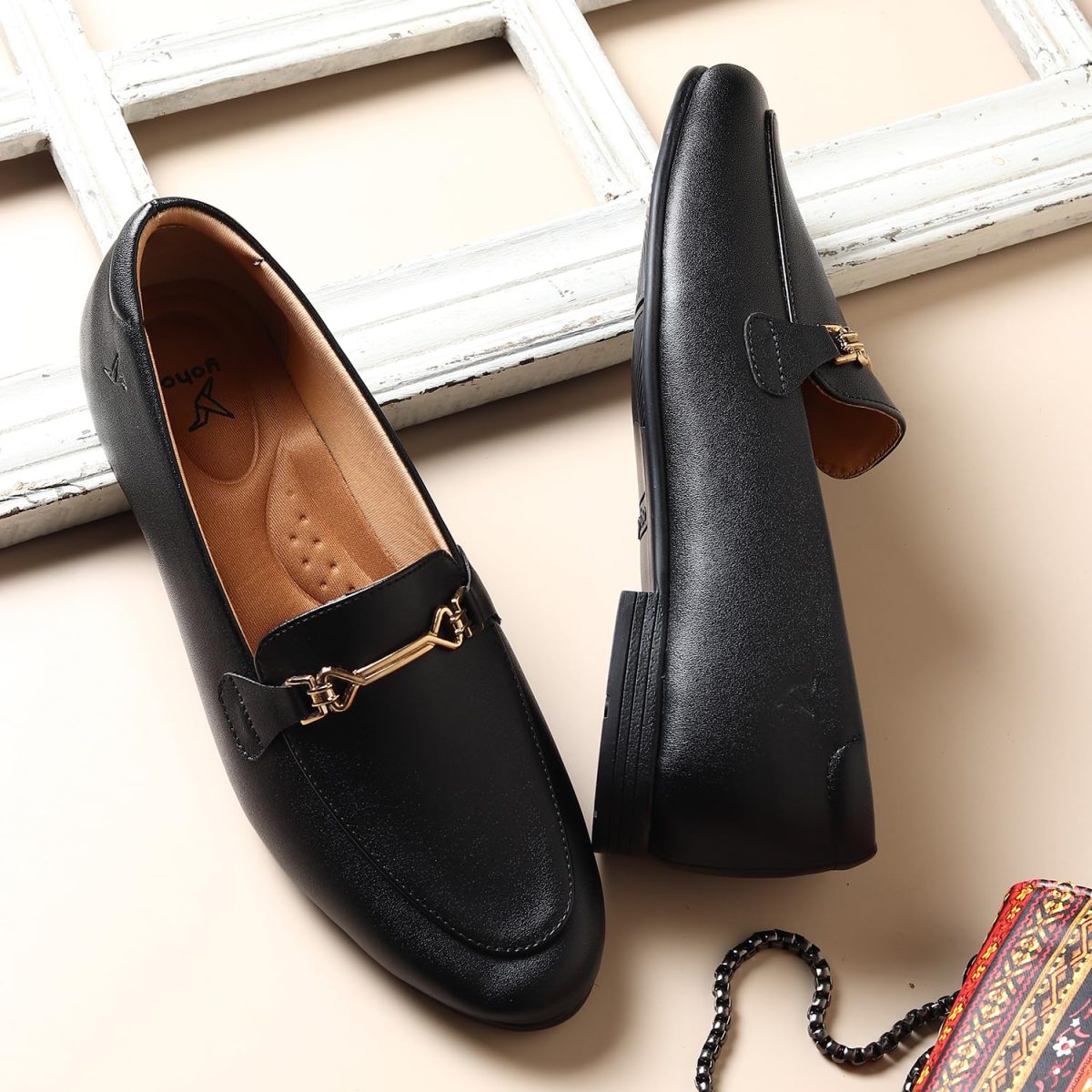 YOHO Bliss 006 Slip-on Loafers for Women | Comfortable & Stylish Flat | Fashion Moccasins with Footpharma Footbed | Perfect for Casual, Formal Shoe - Image 4