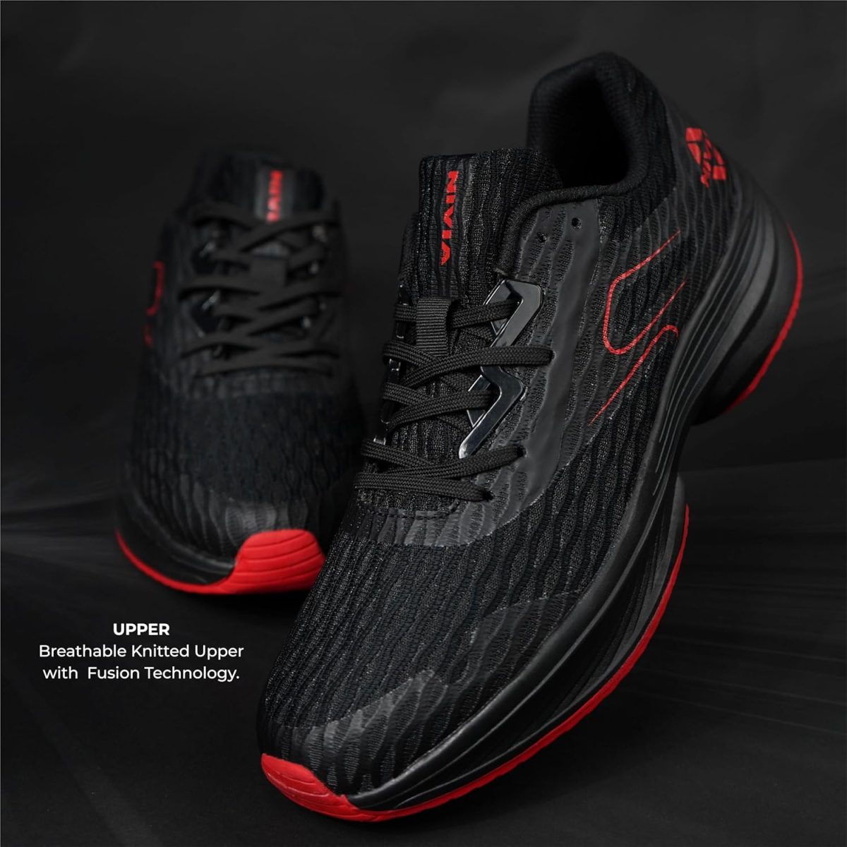 Nivia Breeze Training Shoes for Men, Lightweight Lace‑Up Knit Upper, Duo‑Foam Comfort Midsole, Textured Rubber Outsole, Ideal for Gym, Running & Cross‑Training - Image 3