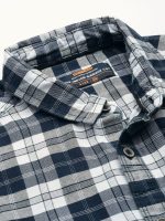 The Indian Garage Co Men's Cotton Slim Fit Checkered Full Sleeves Spread Collar Casual Shirt - Image 3