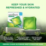 Medimix Clear Glycerine Bathing Bar Soap for Dry Skin 100g (Pack of 4) | Infused with Lakshadi Oil & Aloe Vera | Effective for Dry Skin - Image 2