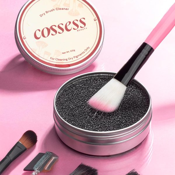 Cossess dry make up brush cleaner| ideal for dry pigments like blush, eyeshadow etc | cleans makeup brush like a pro | Makeup Brush Cleanser