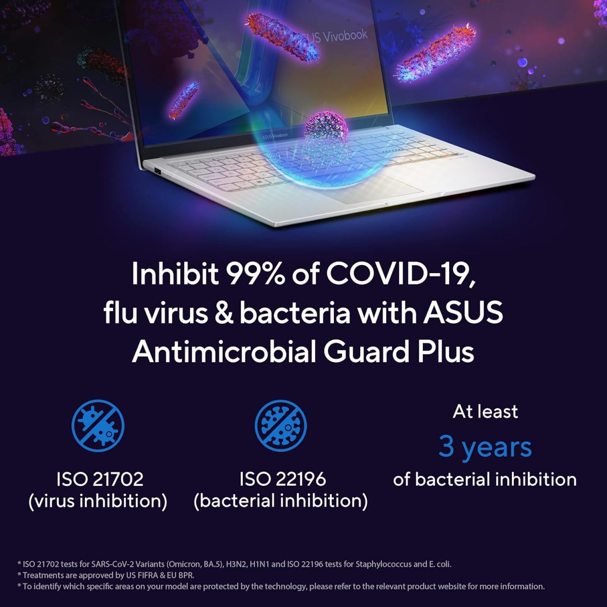 ASUS Vivobook 15 (2023), Intel Core i3-1315U 13th Gen, 15.6" (39.62 cms) FHD, Thin and Light Laptop (8GB/512GB SSD/Windows 11/Office 2021/Backlit KB/Silver/1.7 kg), X1504VA-NJ322WS - Image 9