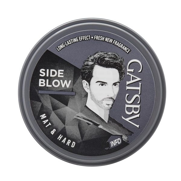 Gatsby Hair Styling Wax - Mat & Hard, For Side Blow Style, Mat Finish, Strong Hold, High Volume, Non Sticky, Easy Wash Off, Anytime Re-Stylable Hair Wax, 75gm