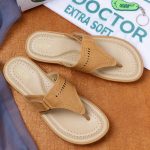 DOCTOR EXTRA SOFT Women's Flat Memory Foam Slippers/Flip-Flops Fashion Stylish Casual Comfortable Diabetic Orthopedic Lightweight Synthetic Slip-On Sandals With Adjustable Strap For Girls D-608 - Image 3
