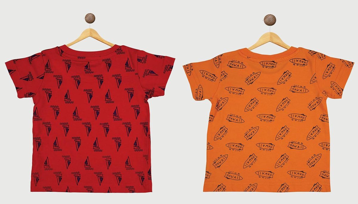 BODYCARE Kids Infantwear Boy's Printed Round Neck Regular Fit T-Shirt Pack Of 2 - Image 2