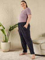 CUPID Women's Plus Size Cotton Printed Pajamas, Nightwear, Lounge Wear, Walk Wear Lowers, Regular Fit Track Pants for Ladies_M to 7XL - Image 2