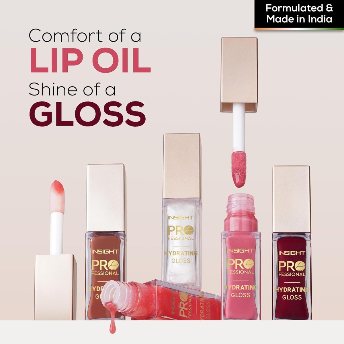 Insight Cosmetics Hydrating Lip Gloss | Non-Sticky, Long-Lasting Moisture & Shine | Infused with Vitamin E & Coconut Oil | Sheer, Glossy Finish | Cruelty-Free & Paraben-Free | For Soft, Plump Lips - Image 4