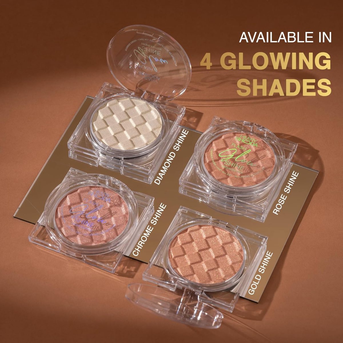 Hilary Rhoda Flash Glow Shine Highlighter | Rich Colour Payoff | Superfine Particles | 3D Reflective Glow | Blends Flawlessly -7g (Diamond Shine -Shade 03) - Image 5