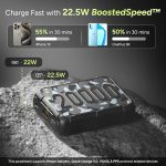 Ambrane 20000mAh Power Bank, Rugged & Compact, 22.5W Fast Charging, Dual USB Type-C Input Output, Power Delivery, Travel-Friendly Compatible with iPhone, Samsung, Android (Force 20K, Black) - Image 3