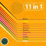 11 Color Liquid Kumkum Bindi for Girls and Women Multicolor - Pack of 1pc - Image 2