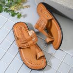 Centrino Men's Slippers | Kolhapuri Style Chappals with Soft Cushioned Footbed | Comfortable & Durable | Traditional Yet Stylish Footwear for Men (9552) - Image 3