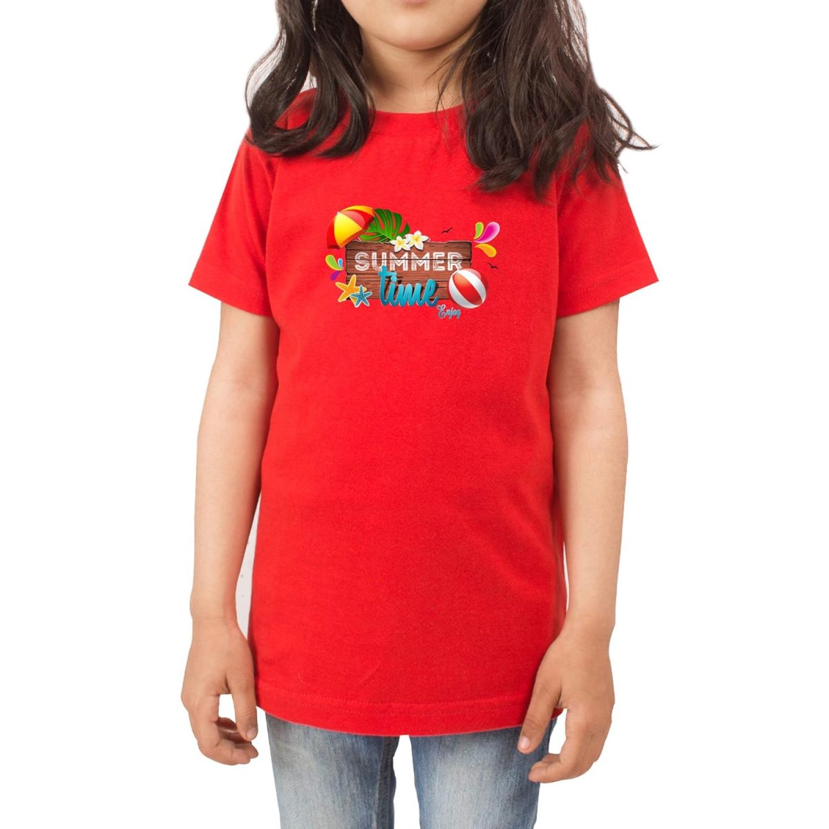 FADE COLLECTION - Summer Time Enjoy Kids T-Shirt (Boys/Girls) - Image 2