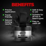 Beardo Blackout Hair Powder 4g - Black | Root Touch Up for Grey Hair | Instantly Covers Grey Roots, Beard Patches & Bald Spots | Thick Black Fiber Hairline Powder | Highly Pigmented, Long-Lasting & Matte Finish | Super-Fine Cover-up - Image 5