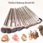MAANGE Makeup Brushes 15Pcs Makeup Brush Set Premium Synthetic Foundation Face Powder Blush Concealers Make Up Brushes Sets with Makeup Sponge and Brush Cleaner?Champagne) - Image 3