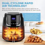 Midea 5L Air Fryer | 1500W Power | Digital display with 8 preset menu settings | Crisp Frying, Grill, Roast, Steam & Bake | Auto Cut-Off | 90% Less Oil | Non Stick Coating & Crisper Basket - Image 6