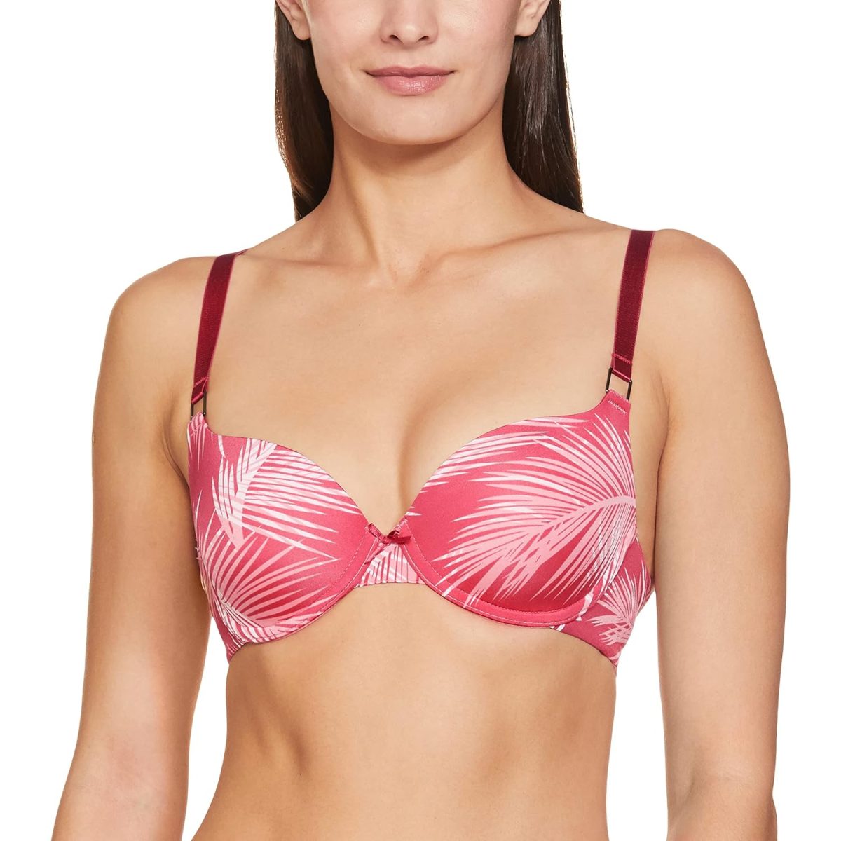 Triumph International Women's Polyamide Wired Casual T-Shirt Bra (123I216_Red_34B)
