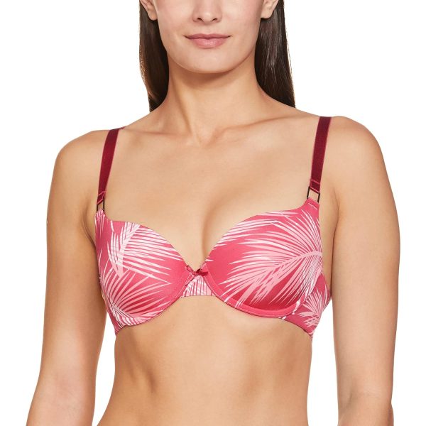 Triumph International Women's Polyamide Wired Casual T-Shirt Bra (123I216_Red_34B)