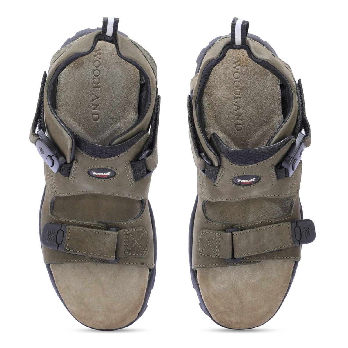 Woodland Men Olive Comt Floaters - Image 3