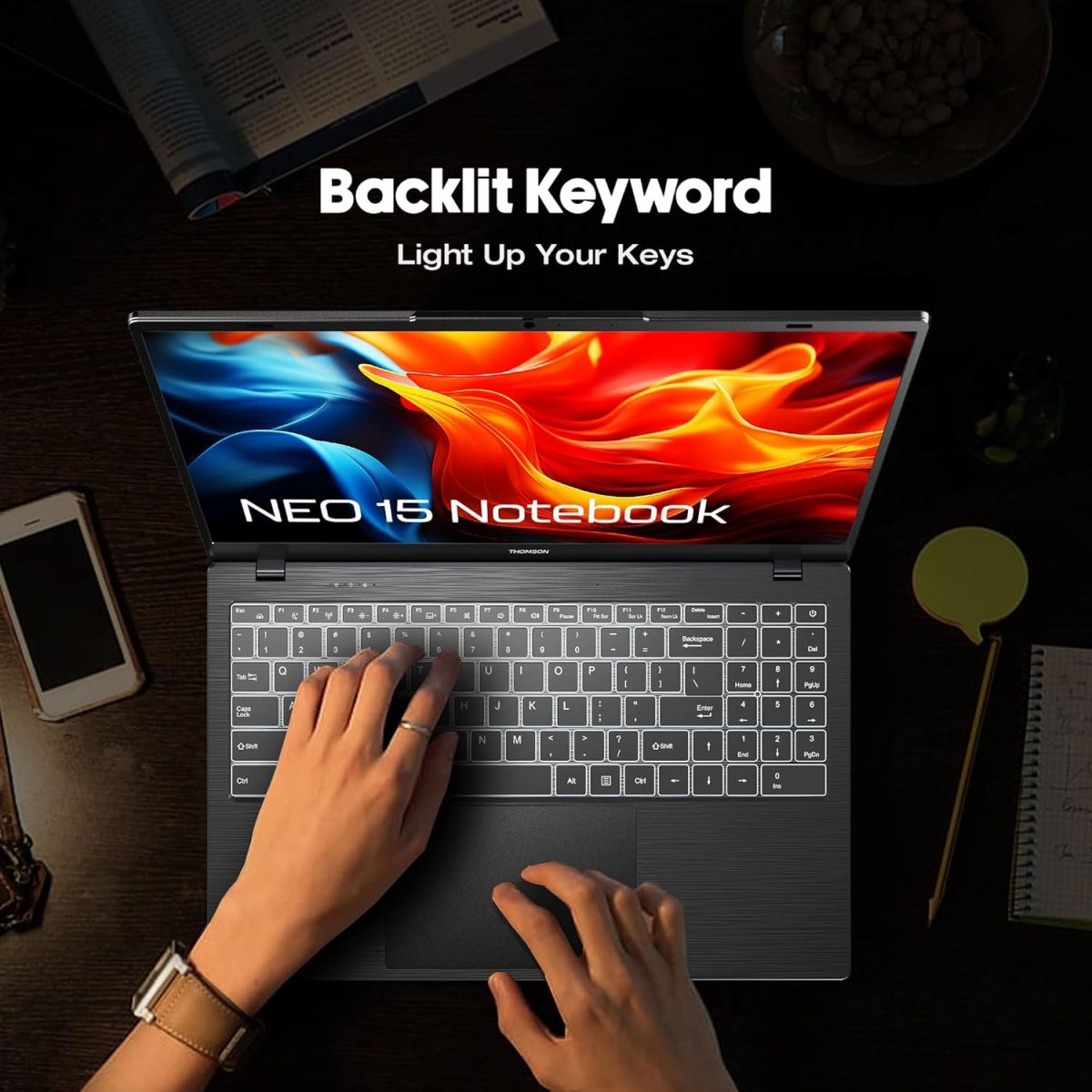 Thomson 15.6 Inches In-N15I HD Display Neo Notebook with Windows 11, Intel Core i5 12Th Gen 1235U & Window 11 - (Backlight Keyboard, 16 GB Ram DDR4, 512 GB SSD, Grey Brush) - Image 5