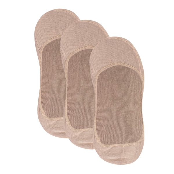 N2S NEXT2SKIN Women's Cotton Hidden Loafer No Show Invisible Foot Liner Socks - Pack of 3 Pairs