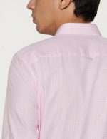 Peter England Men's Classic Sophisticated Self-Checkered Formal Slim Fit Full Sleeve Shirt | Wonder Fabric | Cotton-Rich - Image 4