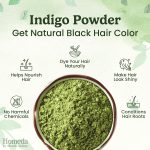 Shudh Online Indigo Powder Organic for Hair Black Colour (200 Grams), Natural Avuri Leaf Powder, Neela Amari, Neel Patti, Neela, Neelamari, Neelayamari, Indico. for face - Image 2