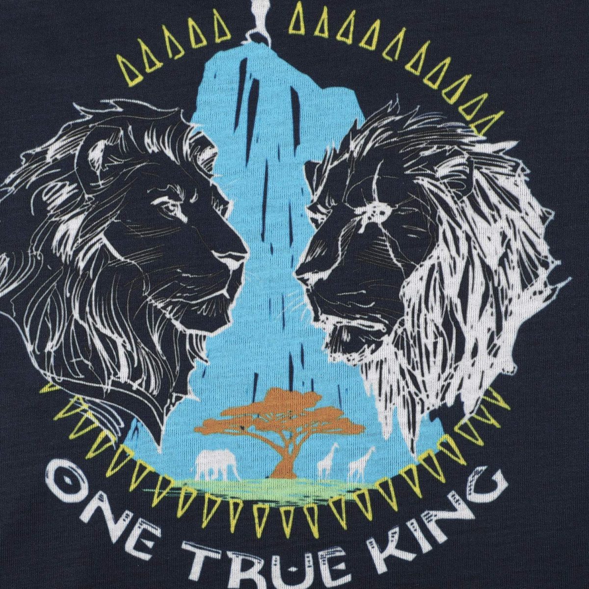 Lion King by Wear Your Mind Boy's Solid Regular Fit T-Shirt - Image 3
