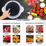 SKYTONE Electric Chopper, Meat Chopper With Stainless Steel Bowl Heavy 700W Motor - 2 Speed Modes For Kitchen Food Processor, Meat, Vegetables, Onion, Mince (Electric, 2 Liter) - Image 4