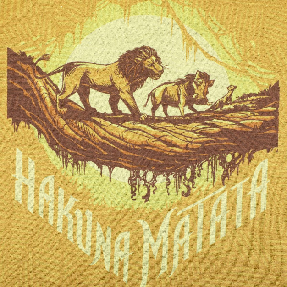 Lion King by Wear Your Mind Boy's Plain Regular fit T-Shirt (DLK0011.2_Yellow 13-14 Years) - Image 3