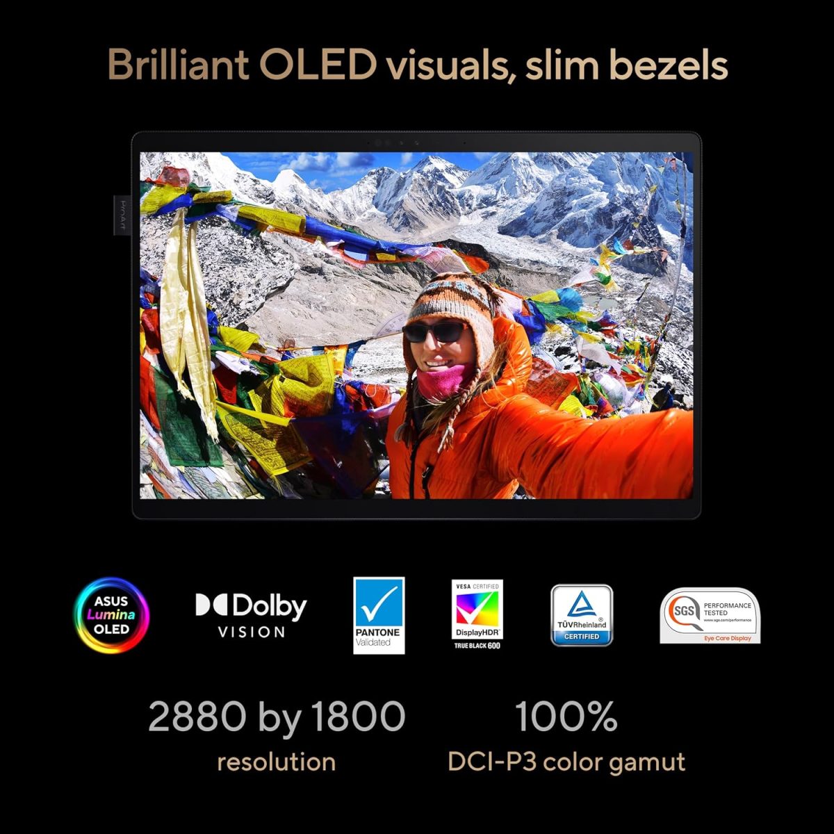 ASUS ProArt PZ13, 13.3" Touch Screen 3K OLED, Snapdragon X Plus, (16GB RAM/1TB SSD/Qualcomm Adreno iGPU/Windows 11/M365 Basic (1Year)*/Office Home 2024/Nano Black/0.85 Kg), HT5306QA-LX402WS - Image 6