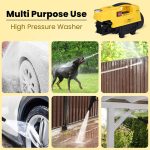 Asian Paints Trucare High Pressure Washer 1800w 120 bar Pressure | 7 Litre/min Flow Rate | 8 Meters Outlet Hose provided | Portable, Used for Home Cleaning, Bike & car Cleaning | Grip Handle - Image 3