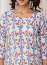 rytras Women's Cotton Straight Kurta Set with Palazzo Pants & Dupatta - Image 6