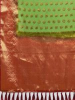 AKHILAM Women's Organza Banarasi Saree With Unstitched Blouse Piece (17ALEKHA1701) - Image 7