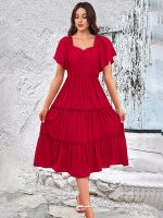 Toochki Dress for Women | Dresses for Women | Fit & Flare Dress | Anarkali Dress for Women | Midi Length Dress | Rayon Dresses | One Piece Dress for Women - Image 2
