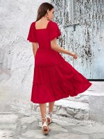 Toochki Dress for Women | Dresses for Women | Fit & Flare Dress | Anarkali Dress for Women | Midi Length Dress | Rayon Dresses | One Piece Dress for Women - Image 5